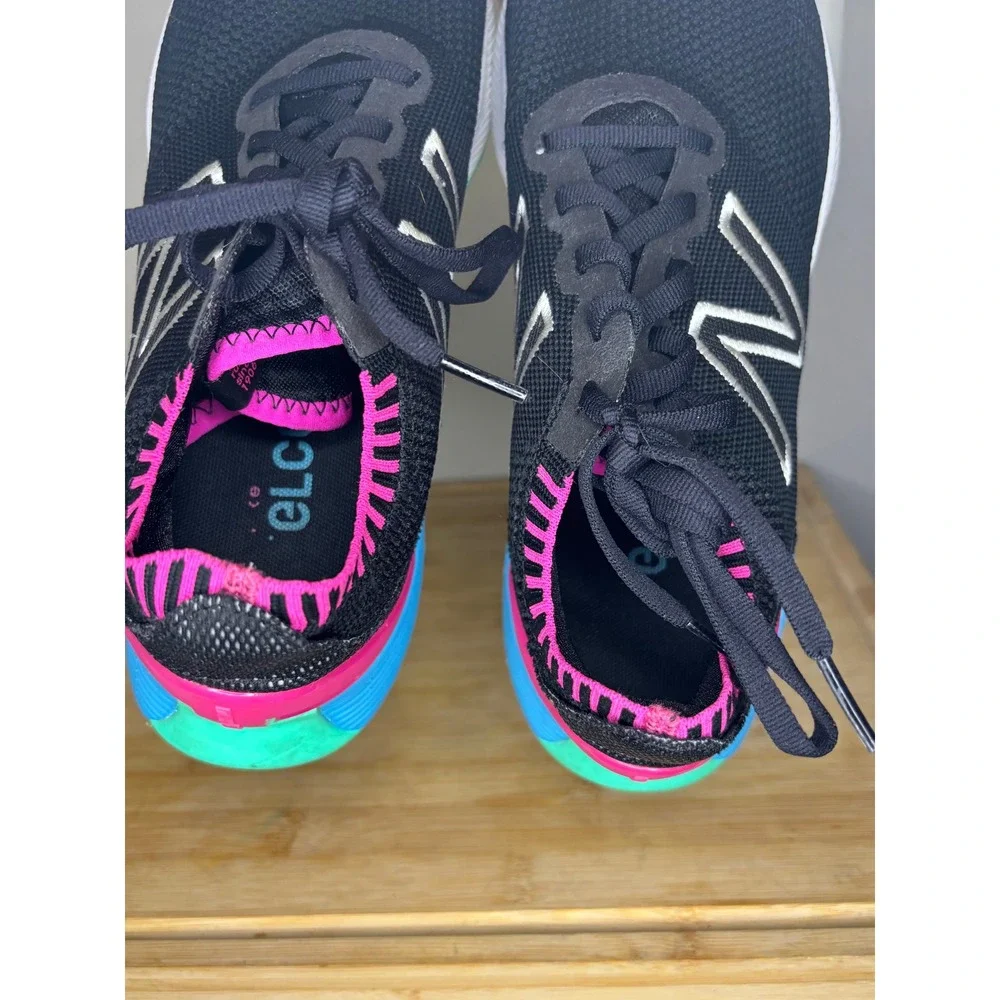 New Balance FuelCell Echo Womens Running Shoes Black Pink Blue WFCECSB Size 9.5